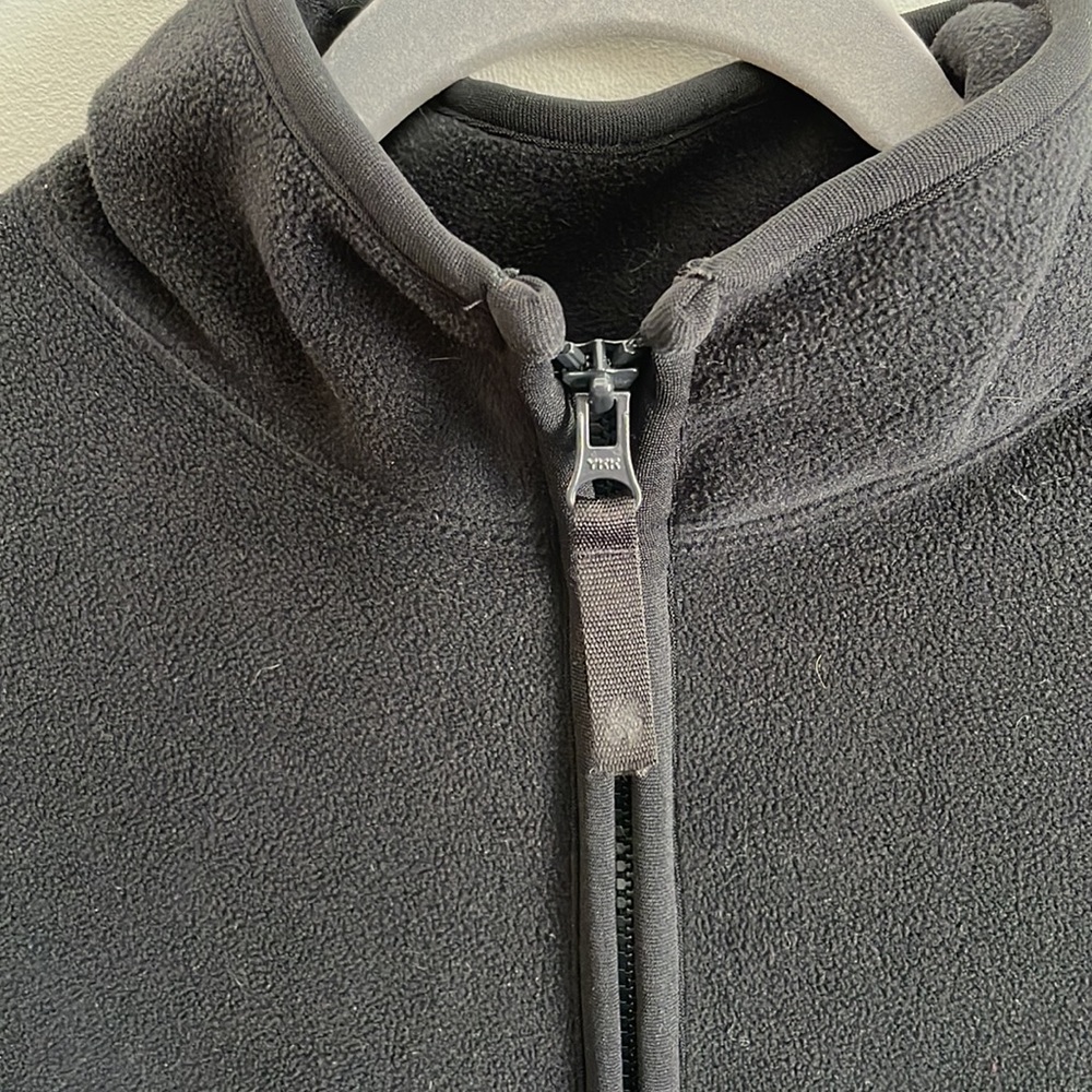 Old Navy XL Black Half-Zip Fleece Sweatshirt - Picture 2 of 4